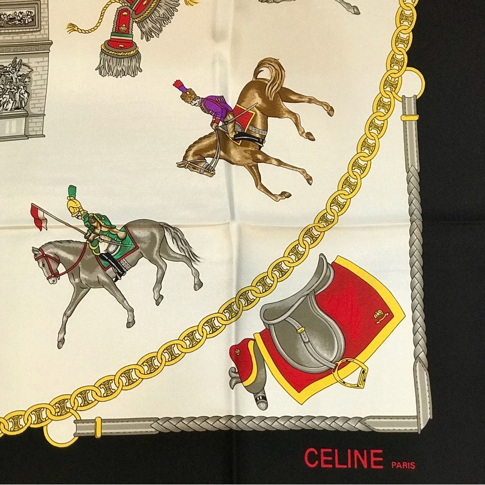 CELINE Silk Scarf in Box 😍🔥🐴 - Picture 15 of 17